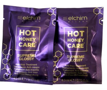 Elchim Hot honey care Supreme Glossy Anti frizz treatment pods x 2pics