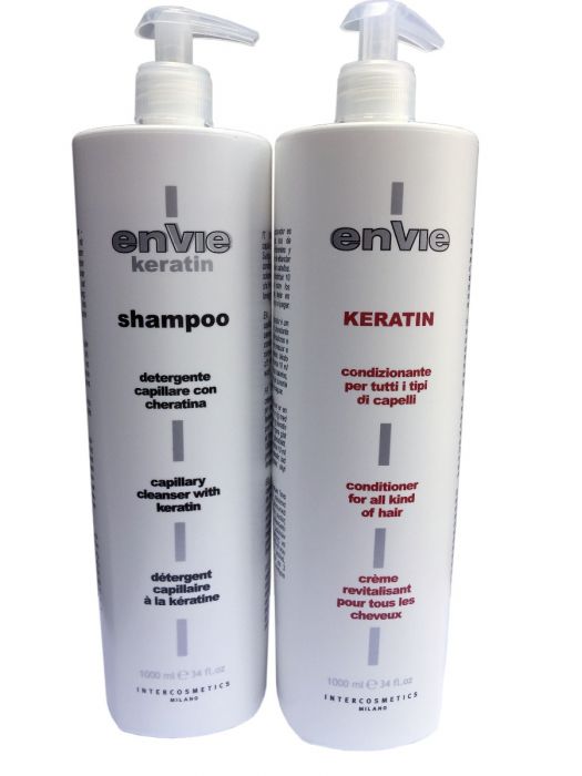 Keratin hair shampoo and keratin conditioner ENVIE